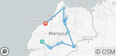  6 Jours Privés Marrakech fin à casablanca ou marrakech en passant par Ait Ben Haddou, Merzouga, Fes, Chefchaouen... casablanca - 13 destinations 