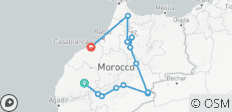  Marrakesh, Ait Ben Hadou, Merzouga Desert, Fes, Chefchaouen... in 6 days - 13 destinations 