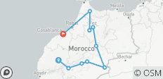  Marokko Tour 6 Tage von Marrakesch nach Chefchaouen über Sahara Wüste &amp; Fes - 10 Destinationen 