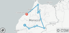  Excursión de 6 días por Marruecos de Marrakech a Chefchaouen pasando por el desierto del Sáhara y Fez - 10 destinos 