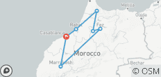  Round trip Morocco\'s royal cities (incl. flight) - 7 destinations 