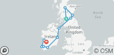  Goût de l\'Écosse et de l\'Irlande - 11 jours/10 nuits (from Glasgow to Shannon) - 11 destinations 