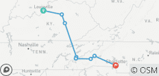  Bluegrass Country &amp; the Smoky Mountains featuring Louisville, Lexington, Gatlinburg &amp; Asheville (Louisville, KY to Asheville, NC) (2025) (8 destinations) - 8 destinations 