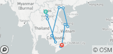  Hohepunkte Indochinas (Gruppenreise) - 14 Destinationen 