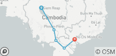  Along the Mekong (private tour) (from Siem Reap to Ho Chi Minh City) - 5 destinations 