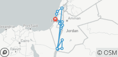  9 Tage Highlights von Israel &amp; Jordanien - 16 Destinationen 