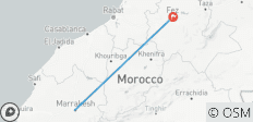  Private Transfer from Marrakech to Fez Airport or city - 2 destinations 