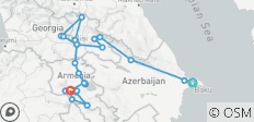  Les incontournables d\'Azerbaïdjan, de Géorgie et d\'Arménie - 14 jours - 26 destinations 