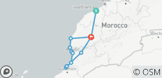  9-daagse Marokko Kust &amp; Cultuur Tour: Casablanca naar Marrakech - 11 bestemmingen 