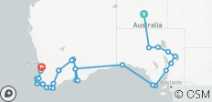  Alice Springs nach Perth Überland - 32 Destinationen 