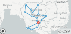  Het beste van Cambodja 15 Daagse Tour - 18 bestemmingen 