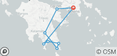  Excursion guidée en E-Bike dans le sud du Péloponnèse : Areopoli, Monemvasia, Elafonisos, Grottes de Diros et Mystras - 8 destinations 