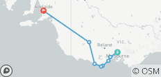  2-tägige Überlandfahrt von Melbourne nach Adelaide - 8 Destinationen 