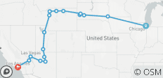  Chicago naar L.A - 18 bestemmingen 