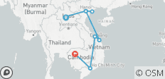  Glanzlichter Indochinas: 15 Tage Laos-Vietnam-Kambodscha, ab Luang Prabang - 11 Destinationen 