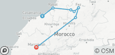  7-Days Tour including Fez, Meknes, Marrakech, Casablanca and Rabat(Private) - 7 destinations 