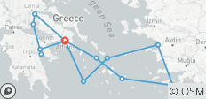  Grèce authentique avec Greek Islands Explorer Athènes → Athènes (2025) (13 destinations) - 13 destinations 
