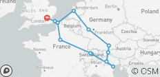  European Horizon (Plus, Sommer 2025, Start London, Classic) - 15 Destinationen 