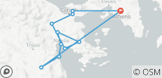  East Peloponnese Guided E-Bike Tour: Astros, Nafplio, Mycenae, Epidavros, Tolo, Nemea, Loutraki - 11 destinations 