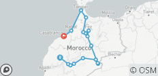  12-daagse privéreis Marokko vanuit Marrakech: Ontdek cultuur, woestijn en meer - 17 bestemmingen 