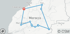  9 Tage Marokko Wüste &amp; Berge Entdeckungstour ab Casablanca - 13 Destinationen 