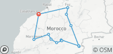  9 Días de Descubrimiento del Desierto y las Montañas de Marruecos Desde Casablanca - 13 destinos 