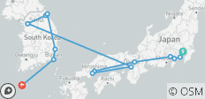 Japan &amp; Zuid-Korea - 25 dagen - 14 bestemmingen 