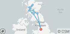  Manchester to the Scottish Highlands - 4 days - 14 destinations 