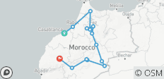  Circuit de 9 jours de Casablanca à Marrakech en passant par le désert du Sahara (groupe) - 14 destinations 