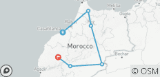  Circuit en groupe de 9 jours au Maroc - Villes impériales et désert du Sahara - 6 destinations 