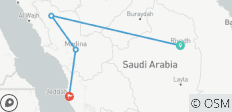  9 Tage Königreich Saudi Arabien: Kulturelle und landschaftliche Höhepunkte - 4 Destinationen 