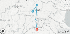  Aventura de 8 días por el Norte de Laos: Luang Prabang, Vang Vieng y Vientiane - 4 destinos 