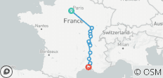  Borgoña y Provenza con 2 noches en París para los amantes del vino (en dirección sur) 2026 - 13 destinos 