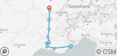  Bourgogne et Provence avec 2 nuits sur la Côte d\'Azur (vers le nord) 2026 - 12 destinations 