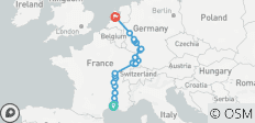  Rhein &amp; Rhône für Weinliebhaber (nordwärts) - 24 Destinationen 