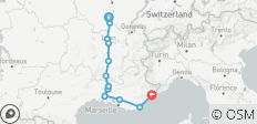  Borgoña y Provenza con 2 noches en la Costa Azul (en dirección sur) 2026 - 12 destinos 