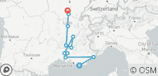  Culinaire ervaring in Bourgondië &amp; Provence met 2 nachten in Franse Rivièra (in noordelijke richting) 2026 - 11 bestemmingen 
