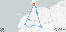  Circuit authentique de 7 jours au départ de Tanger via le désert du Sahara marocain - 9 destinations 