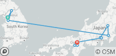  Circuit de 14 jours en Corée du Sud et au Japon - 11 destinations 