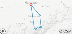  Senderismo de 3 días de Imlil a Ourika en el Atlas - 7 destinos 