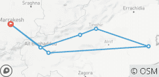  Marokko Tour von Marrakesch nach Merzouga 3 Tage - 7 Destinationen 