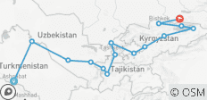  Groot Centraal-Azië Combo - Privérondleiding met gids - 15 bestemmingen 