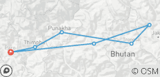  Bhutan: Reise ins Land des Glücks - Geführte Privatreise - 7 destinations 