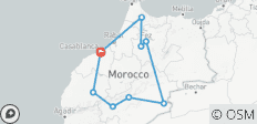  6-tägige Marokko-Touren ab Casablanca - 9 Destinationen 