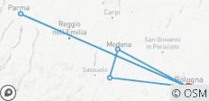  Bolonia Gastronómica, Ferrari y Parma - 4 días - 6 destinos 