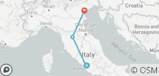  Roma, Florencia y Venecia en tren - 8 días - 5 destinos 