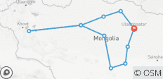  Mongolia tour - The comprehensive route - Guided private tour - 11 destinations 