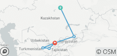  Private Train Tour Kazakhstan - Uzbekistan - On Rails Through Central Asia - 6 destinations 