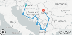  Great Balkan Journey - Guided Private Tour - 18 destinations 