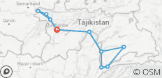  Circuit de la route du Pamir : Découvrez les paysages majestueux du Tadjikistan - 13 destinations 